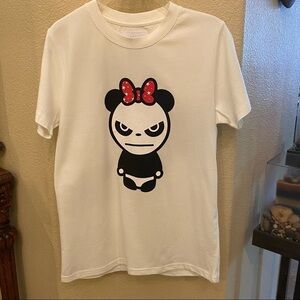 NWT~HIPANDA White Graphic T-Shirt Size Large-Fit like a size S/M